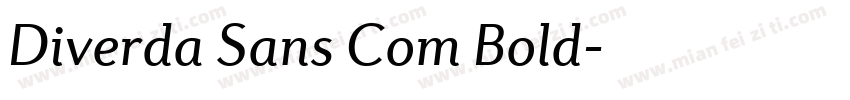 Diverda Sans Com Bold字体转换